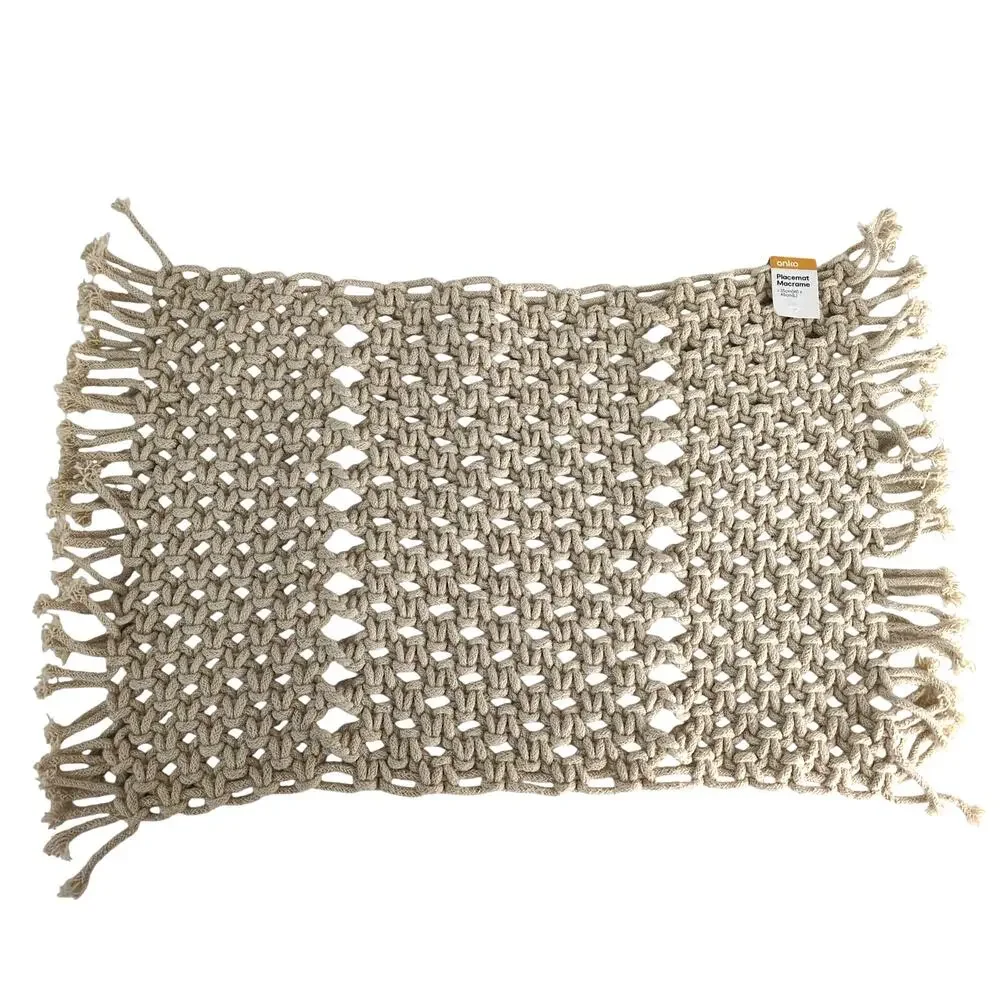 Anko Beige Macrame Placemat or Wall Hanging from‎ Australia 14x18